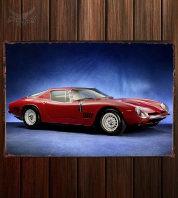 Металлическая табличка Bizzarrini 5300 GT Strada